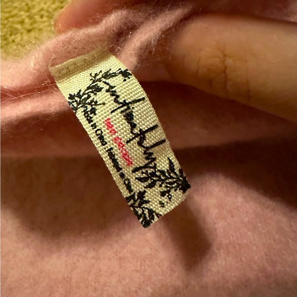 Free People Light Pink Cashmere Crop Top - Picture 3 of 3